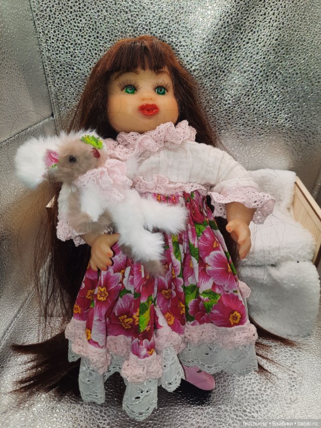 Девочка с зайчиком — Авторские куклы (фото 8)