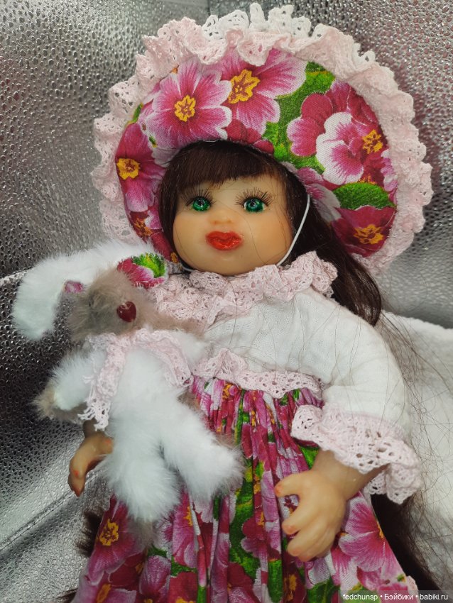Девочка с зайчиком — Авторские куклы (фото 2)