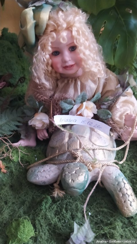 Эльф на черепахе — Фарфоровые куклы (фото 2)
