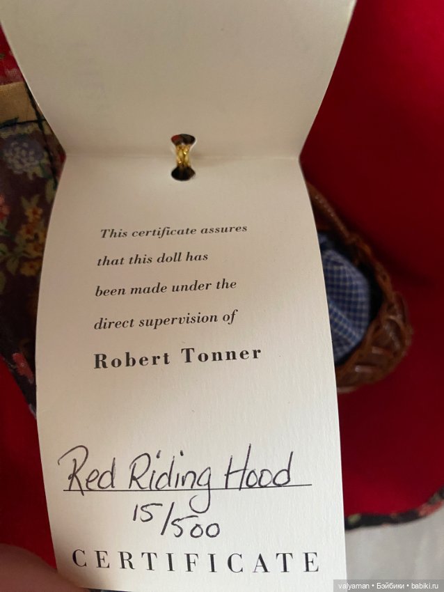 Красная Шапочка , Tonner — Игровые куклы