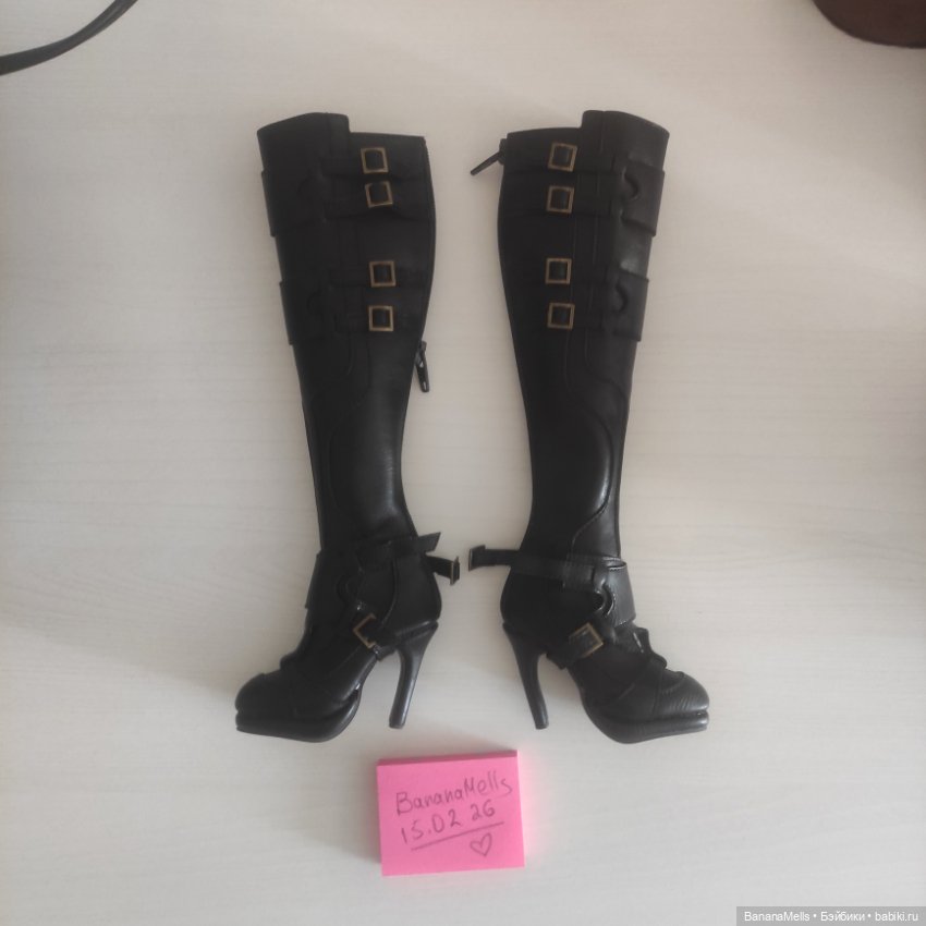 Черные сапоги на кукол 1/3 (фото 4)