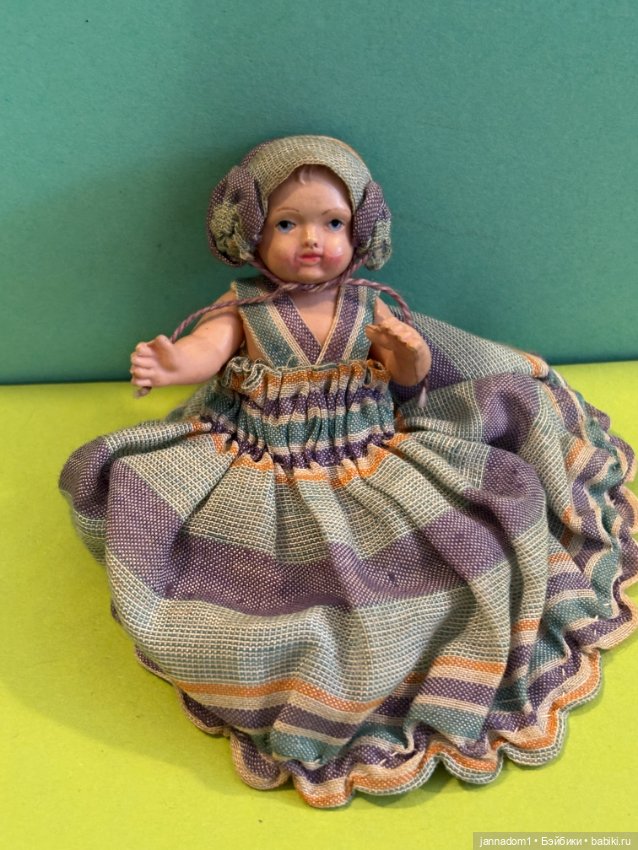 Целлулоидный пупсик Cellba с рельефными волосами, высота 9 см