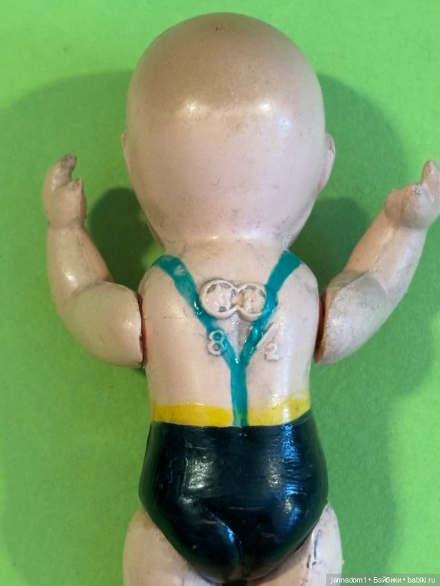 Редкий целлулоидный пупсик Wolff, высота 8,5 см (фото 7)