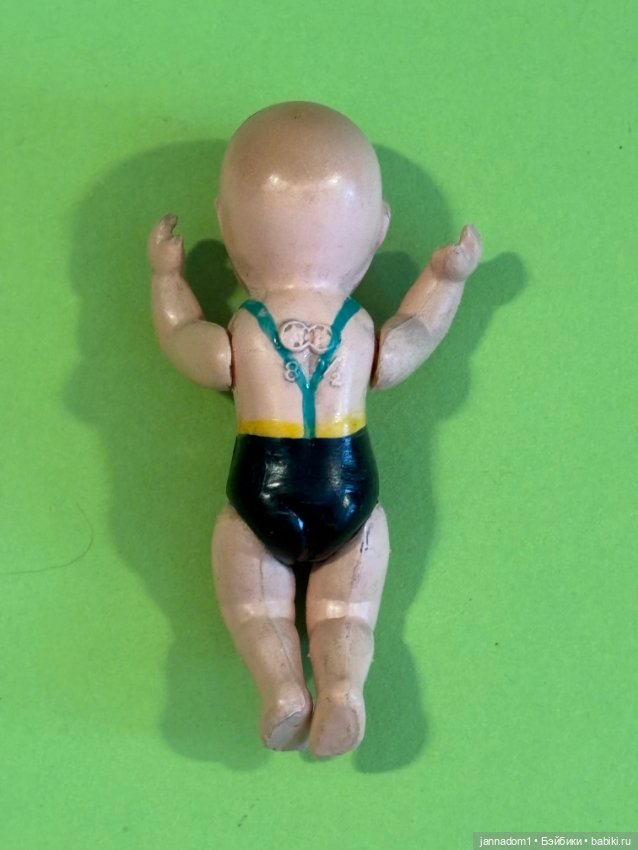 Редкий целлулоидный пупсик Wolff, высота 8,5 см (фото 6)