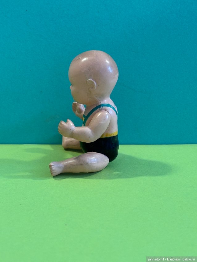 Редкий целлулоидный пупсик Wolff, высота 8,5 см (фото 4)