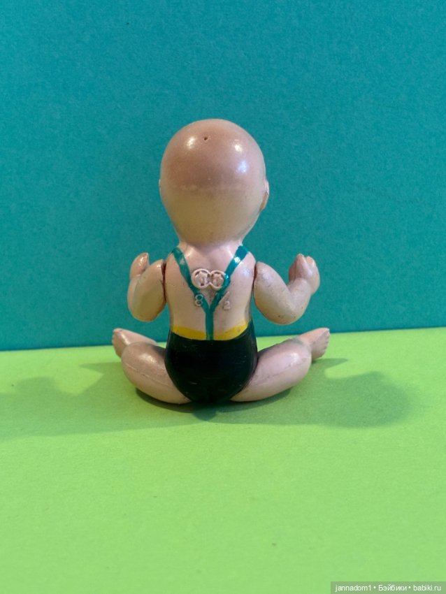 Редкий целлулоидный пупсик Wolff, высота 8,5 см (фото 3)