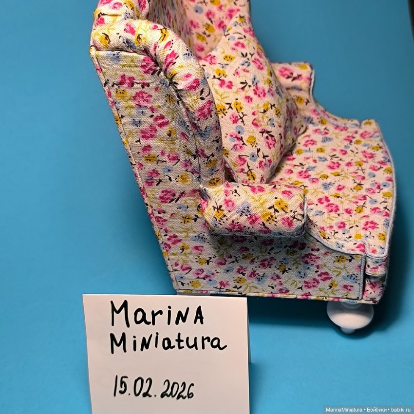 Кукольное кресло масштаб 1:6 (фото 8)