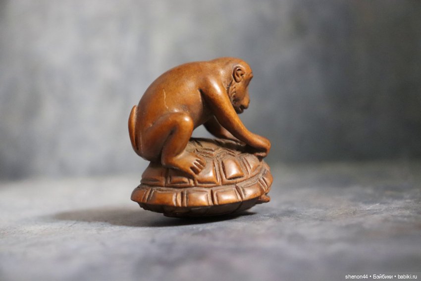 Нэцкэ "Обезьяна и черепаха" (фото 3)