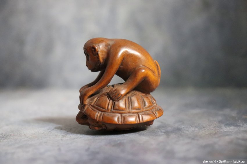 Нэцкэ "Обезьяна и черепаха" (фото 2)