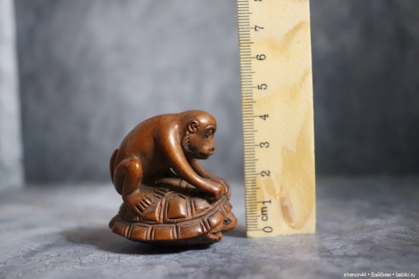 Нэцкэ "Обезьяна и черепаха" (фото 6)