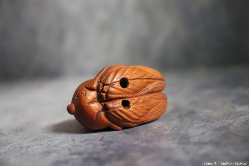 Нэцкэ "Кролик и кочан капусты". Винтаж, более 50 лет (фото 4)