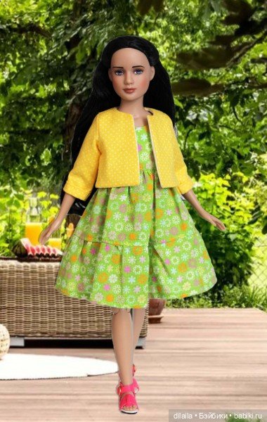 Выкройка PDF в натуральную величину / комбинезон, жакет, платье для кукол Марли / Агнес Тоннер 30 см (фото 2)