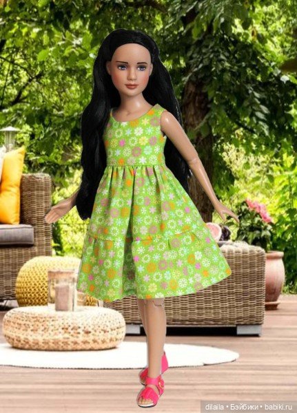 Выкройка PDF в натуральную величину / комбинезон, жакет, платье для кукол Марли / Агнес Тоннер 30 см (фото 3)