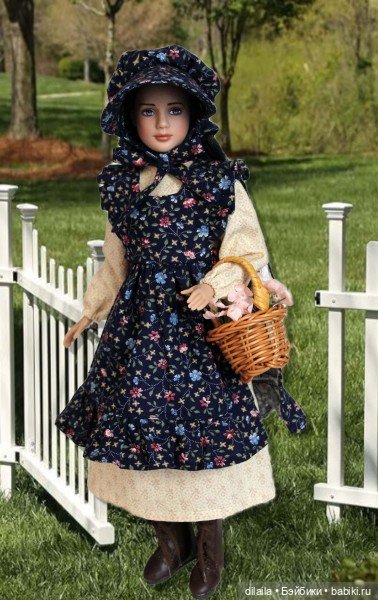 Выкройка PDF в натуральную величину / платье, сарафан, чепчик для кукол Марли / Агнес Тоннер 30 см (фото 5)