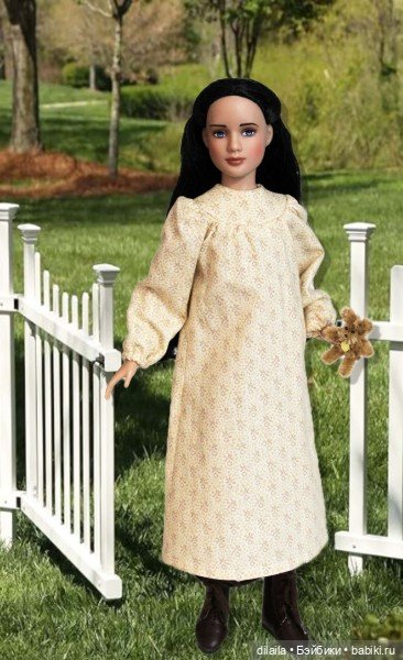 Выкройка PDF в натуральную величину / платье, сарафан, чепчик для кукол Марли / Агнес Тоннер 30 см (фото 3)