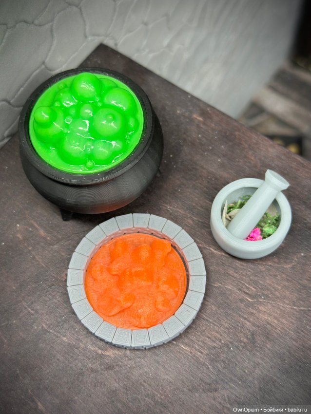 Котел ведьмин с кипящим зельем (средний) (фото 2)