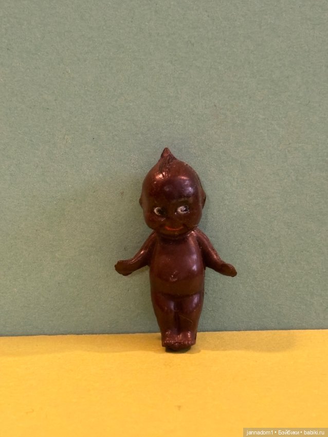 Редкий целлулоидный пупсик кьюпи негрик, высота 4 см