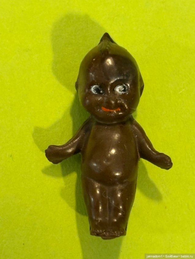 Редкий целлулоидный пупсик кьюпи негрик, высота 4 см (фото 5)