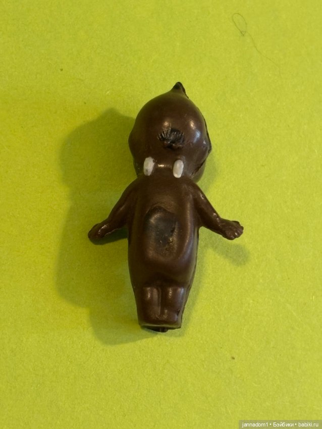 Редкий целлулоидный пупсик кьюпи негрик, высота 4 см (фото 2)