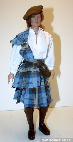 Выкройка PDF в натуральную величину / шотландский национальный мужской костюм для кукол Мэтт Тоннер (фото 3)