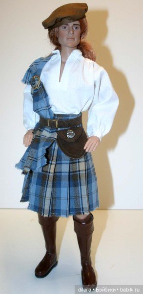 Выкройка PDF в натуральную величину / шотландский национальный мужской костюм для кукол Мэтт Тоннер (фото 2)