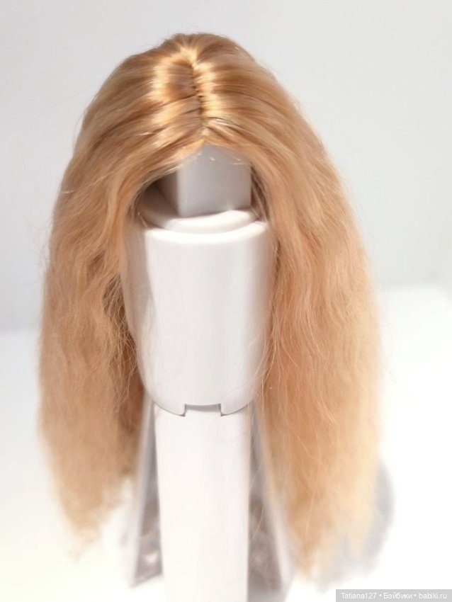 Парик из натуральных локонов козы.. ОГ - 9,5см (фото 2)