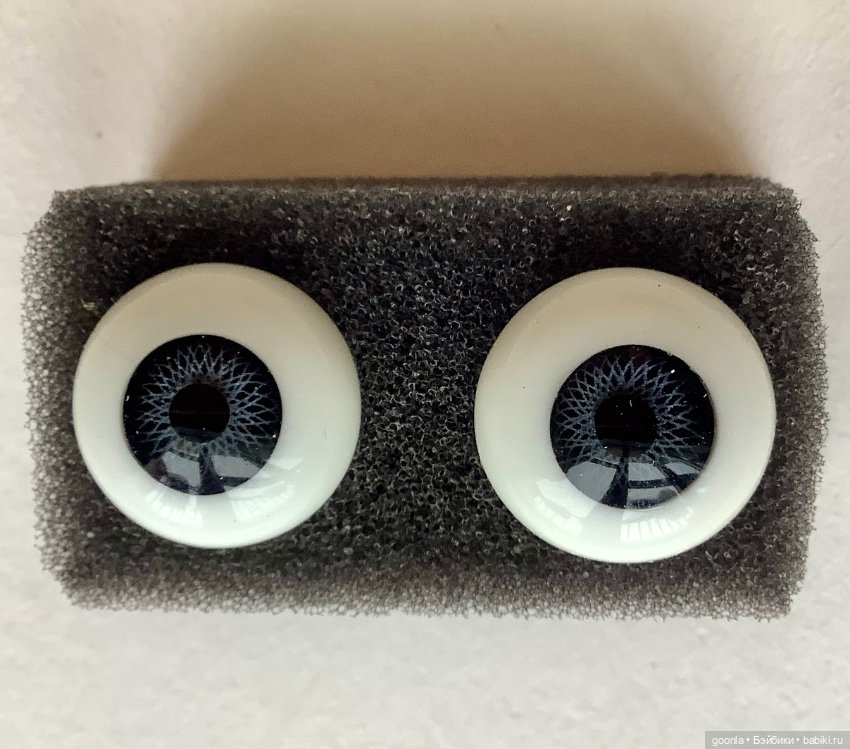 Глаза серые стекло 16мм — Глаза для BJD