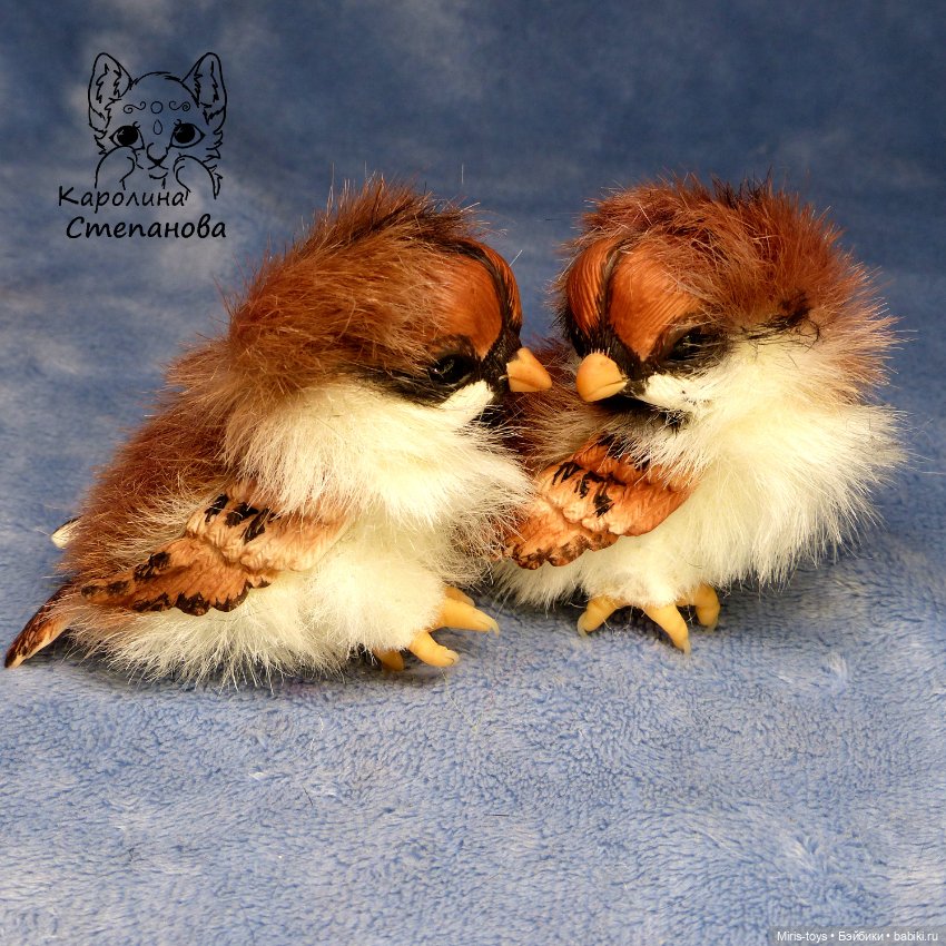 Воробьи — Авторские игрушки