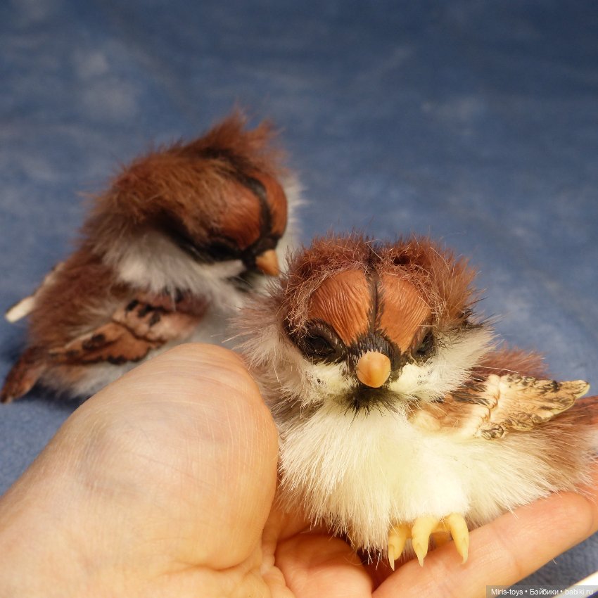 Воробьи — Авторские игрушки (фото 7)