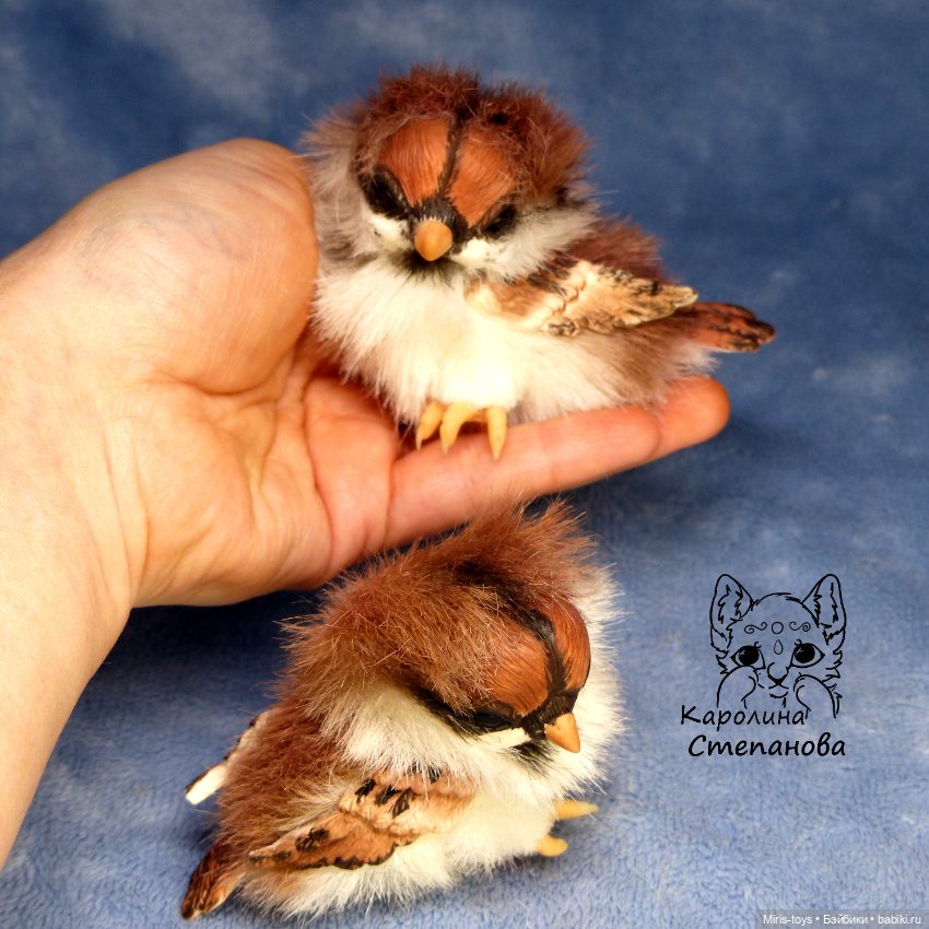 Воробьи — Авторские игрушки (фото 6)