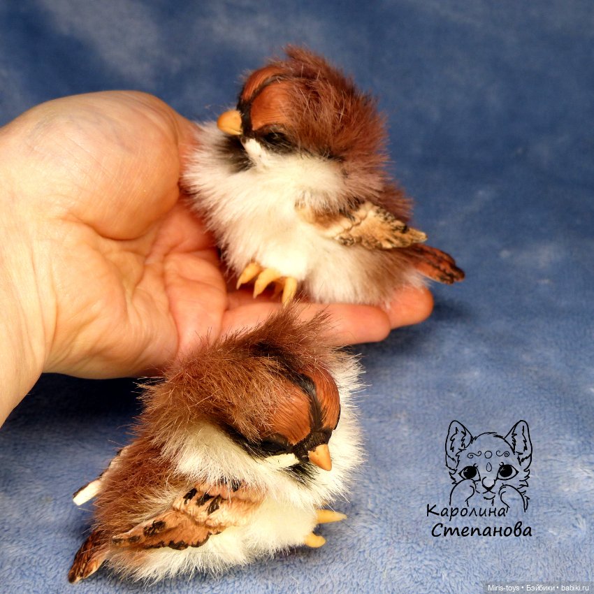 Воробьи — Авторские игрушки (фото 5)