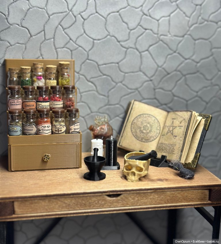 Настольный стеллаж для бутылочек 1:6 (фото 6)