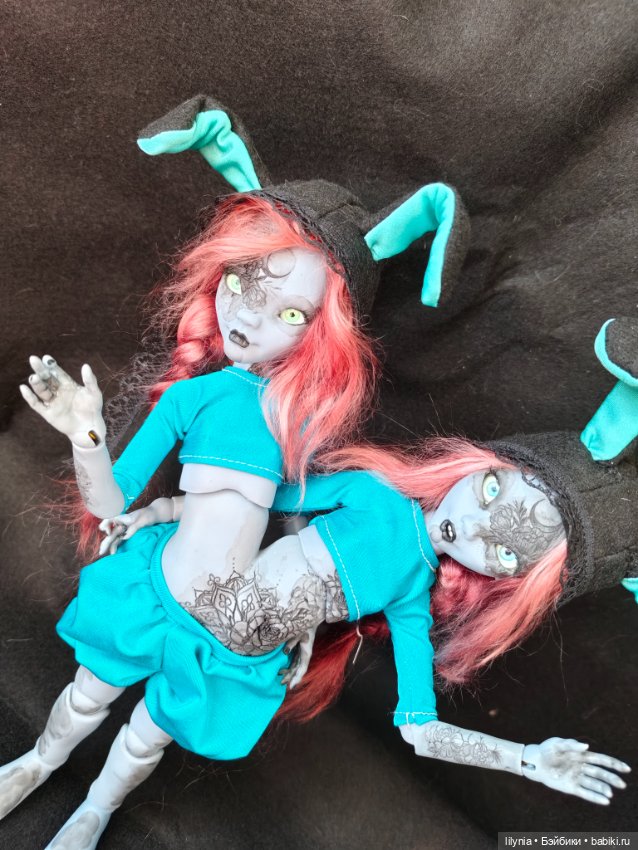 Сиамские близнецы авторская бжд куколка (фото 9)