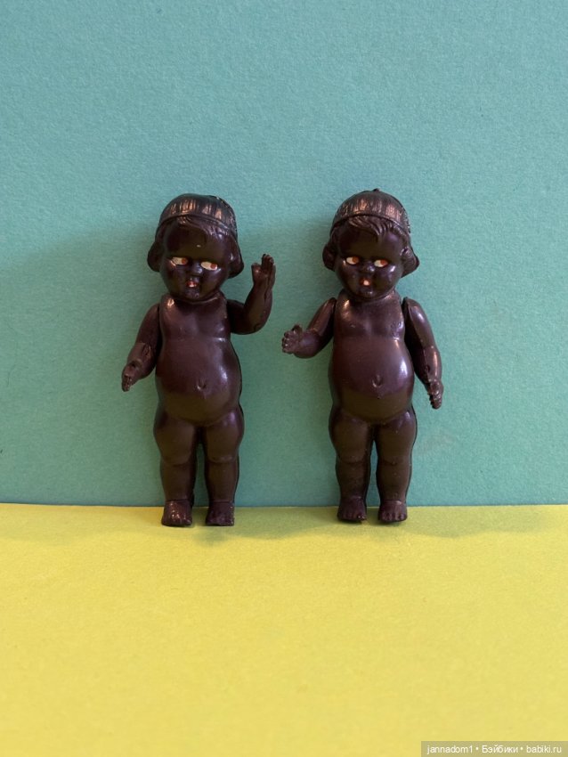 Целлулоидная куколка негритяночка кьюпик Hayn & Engels, высота 8 см