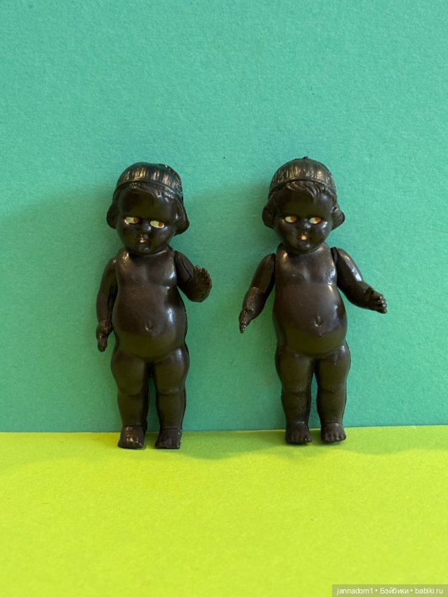 Целлулоидная куколка негритяночка кьюпик Hayn & Engels, высота 8 см (фото 6)