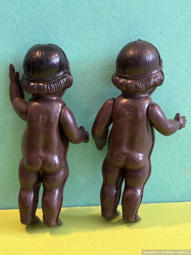 Целлулоидная куколка негритяночка кьюпик Hayn & Engels, высота 8 см (фото 4)