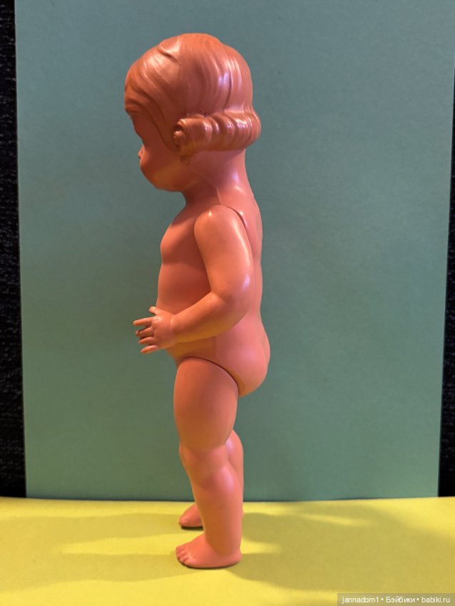 Целлулоидная кукла Schildkrot с рельефными волосами, высота 25 см (фото 6)