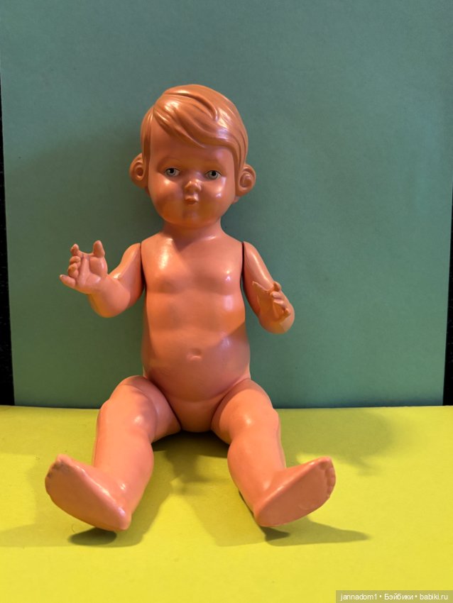 Целлулоидная кукла Schildkrot с рельефными волосами, высота 25 см (фото 8)