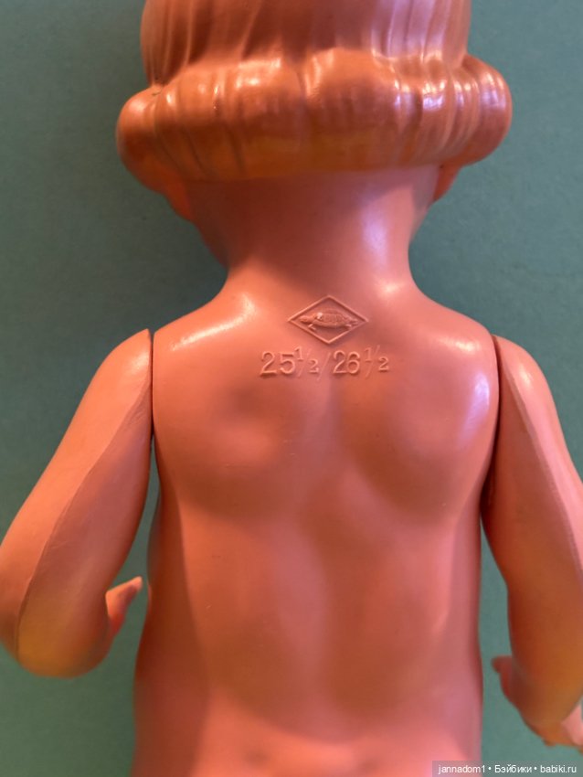 Целлулоидная кукла Schildkrot с рельефными волосами, высота 25 см (фото 7)