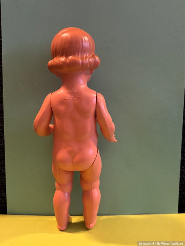 Целлулоидная кукла Schildkrot с рельефными волосами, высота 25 см (фото 5)