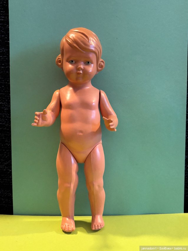 Целлулоидная кукла Schildkrot с рельефными волосами, высота 25 см