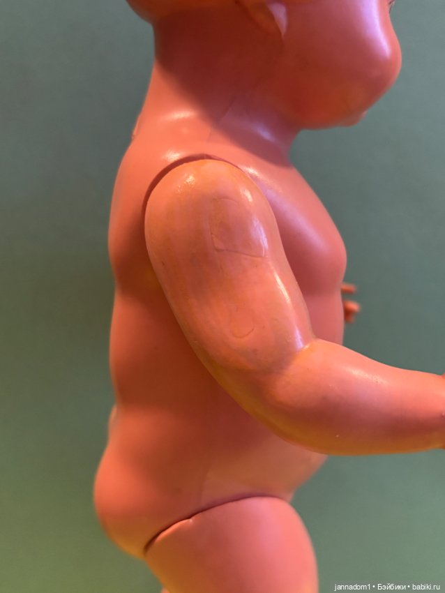 Целлулоидная кукла Schildkrot с рельефными волосами, высота 25 см (фото 4)