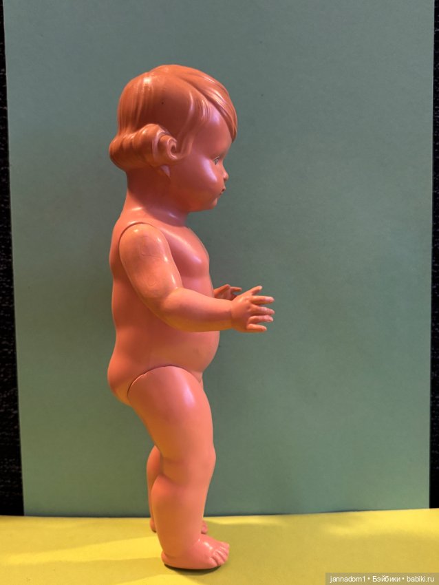 Целлулоидная кукла Schildkrot с рельефными волосами, высота 25 см (фото 3)