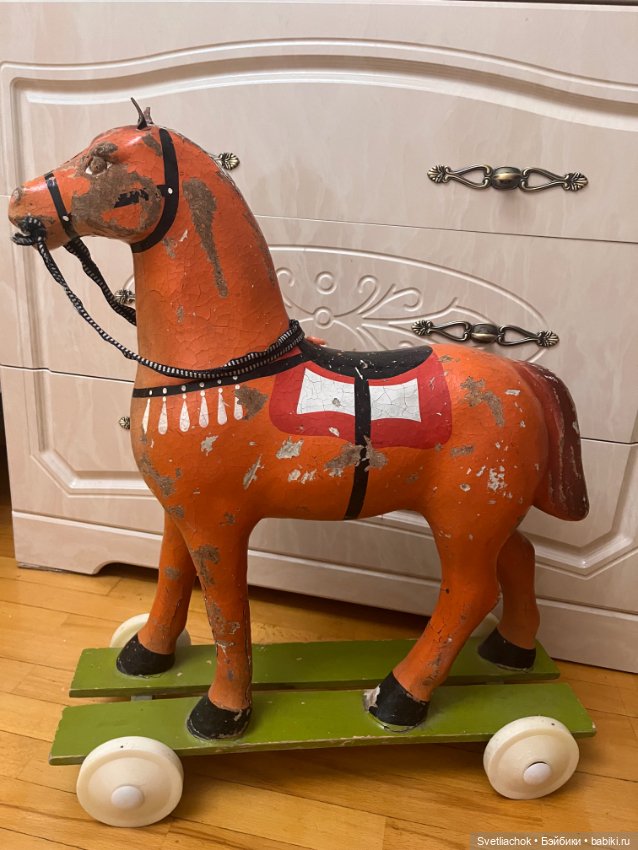 Антикварная лошадка прессопилки 1950 Х годов