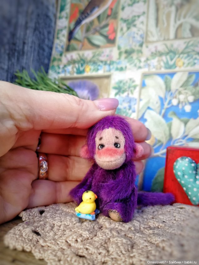 Мини обезьянка — Авторские игрушки (фото 3)