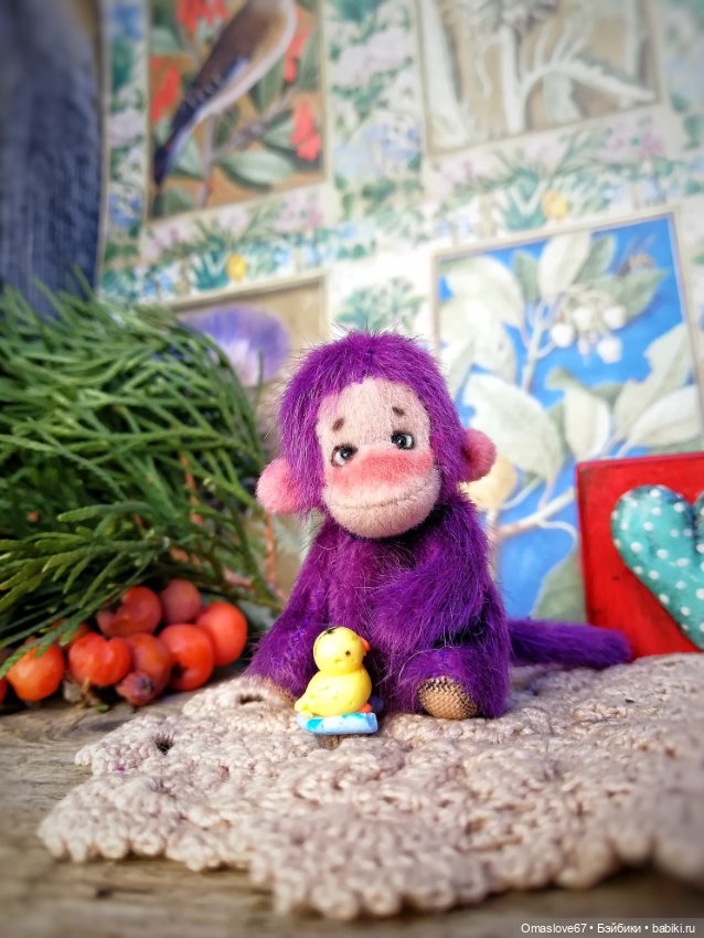 Мини обезьянка — Авторские игрушки (фото 2)