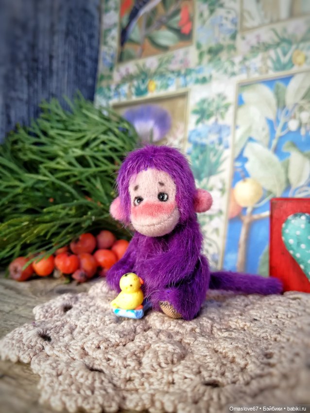 Мини обезьянка — Авторские игрушки