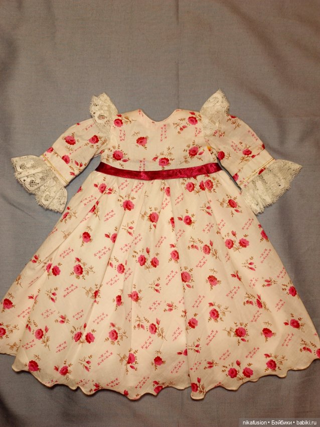 Платье на антикварную или винтажную куклу 45 см (фото 5)