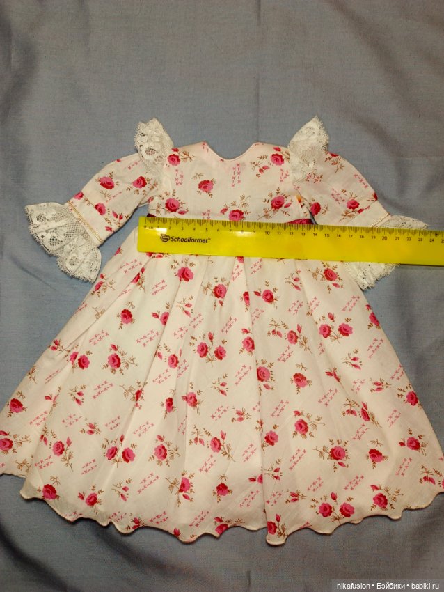 Платье на антикварную или винтажную куклу 45 см (фото 6)