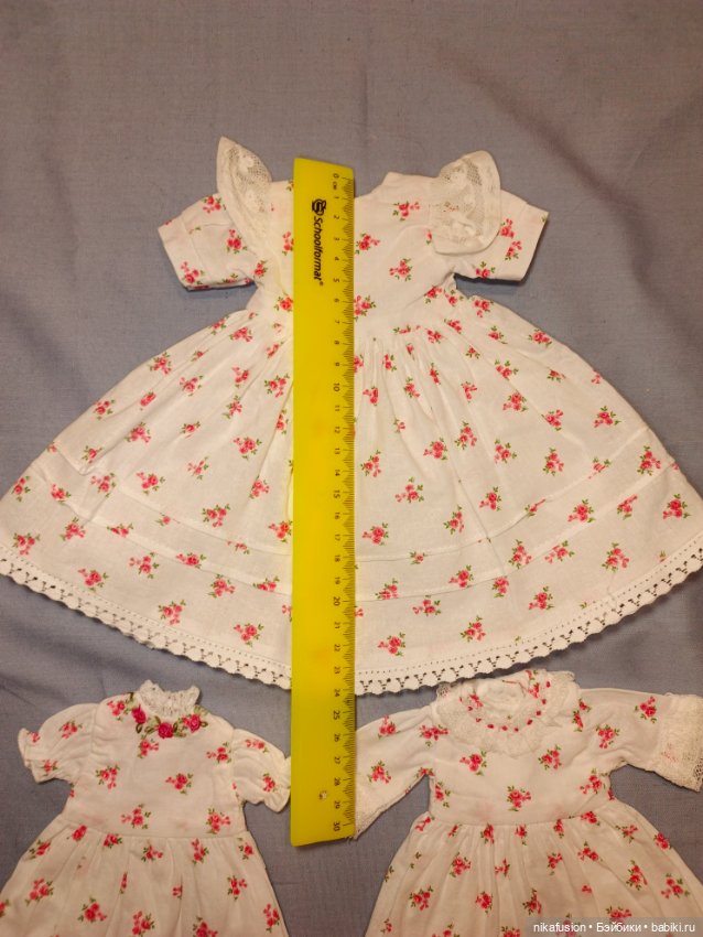 Платья на сестричек, антикварные или винтажные куклы (фото 7)
